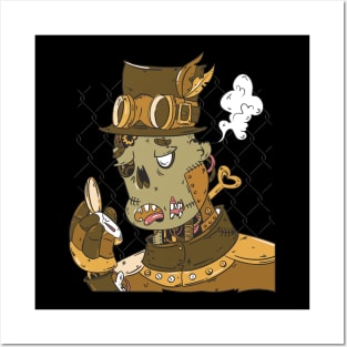 Funny Zombie - Steampunk Fashion Posters and Art